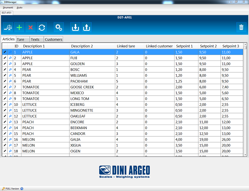 DBMANAGER: Programma per PC per la compilazione rapida